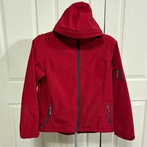 Black Diamond Double Diamond Women's Red Softshell Jacket With Hood Size M